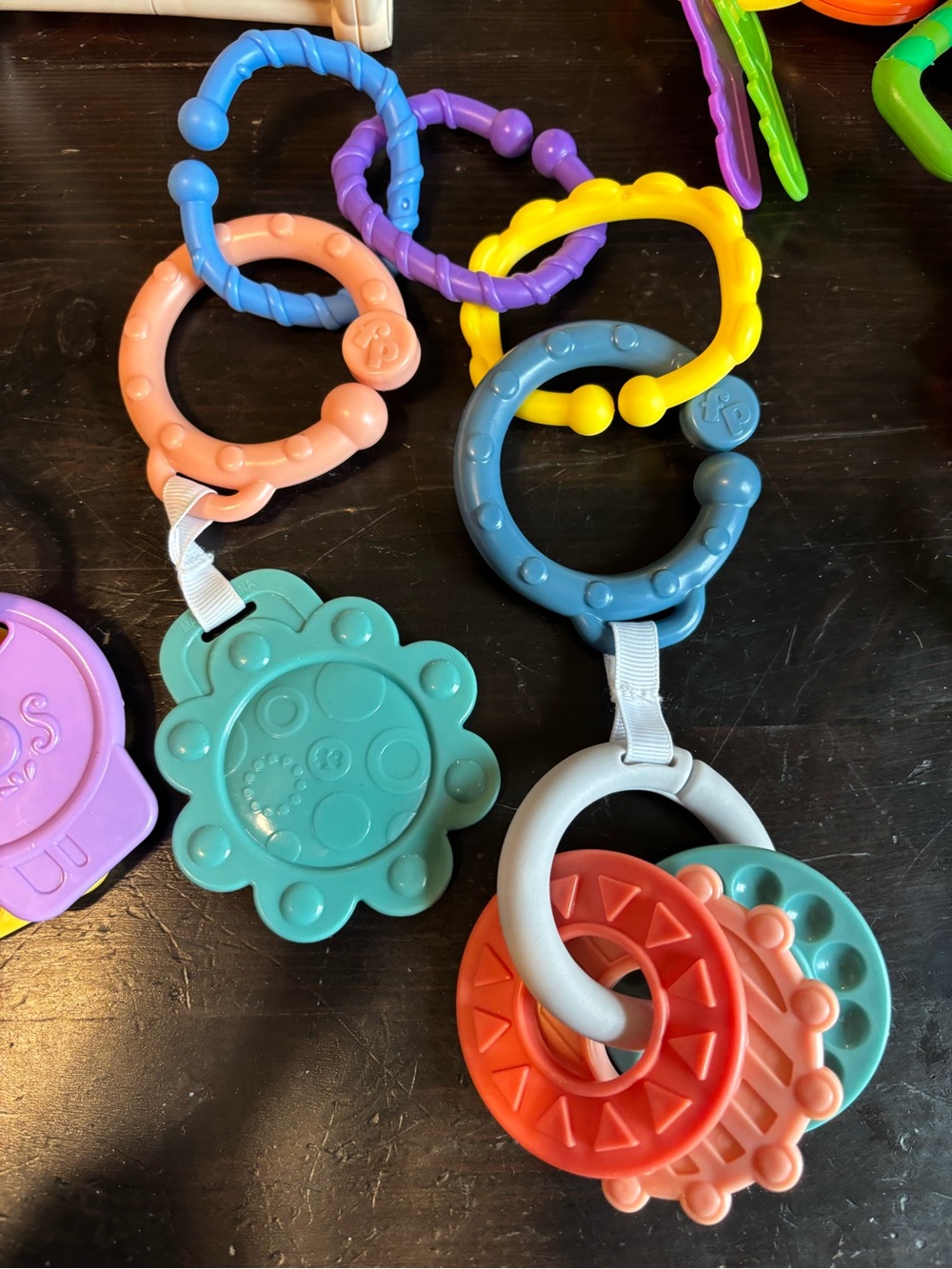 Colorful Baby Teething & Rattle Toy Set - Multicolor - Picture 4 of 5